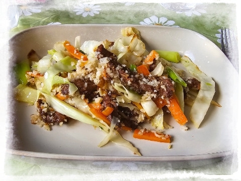 Gebratener Reis mit Schweine Filet