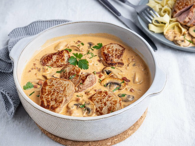 Filettopf mit Champignons