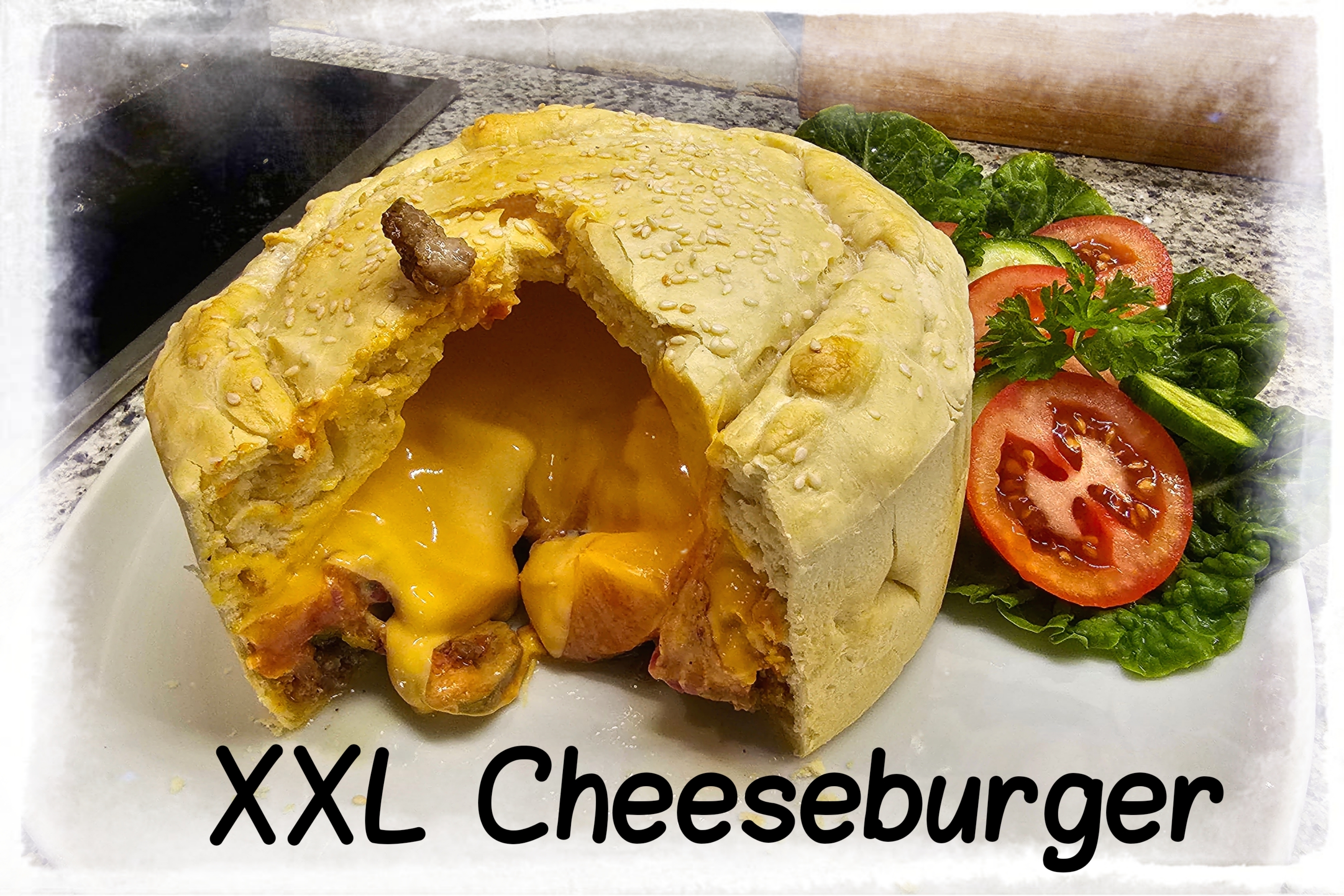 XXL Cheeseburger Kuchen, unglaublich lecker !