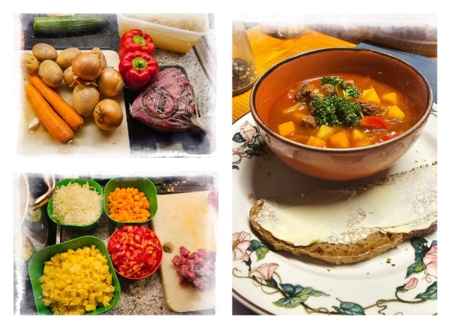 Omas Gulaschsuppe ungarischer Art