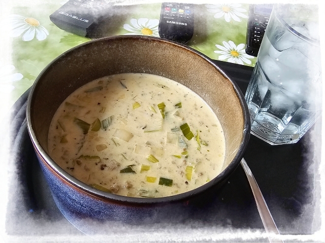 Käse-Lauch-Suppe